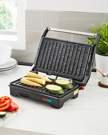 Salter EK2384MG Megastone Fold Out Compact Health Grill and Panini Maker