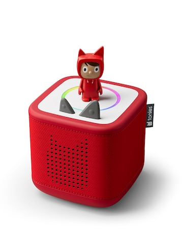 Toniebox 2 Sunset Red Starter Set and 2 Peppa Pig Audio Characters Bundle