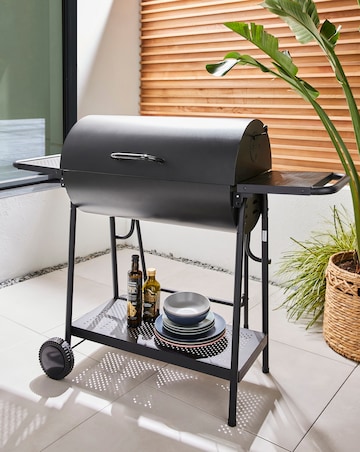 Double Oil Drum Charcoal BBQ