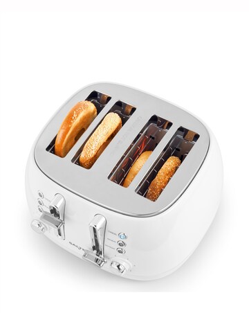 Salter Boston 4 Slice White Toaster