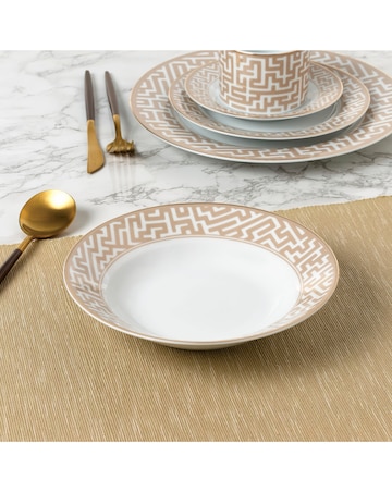 Waterside Gold Maze 20 Piece Dinner Set