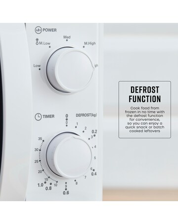 Swan SM4420WHT 20L White Manual Microwave