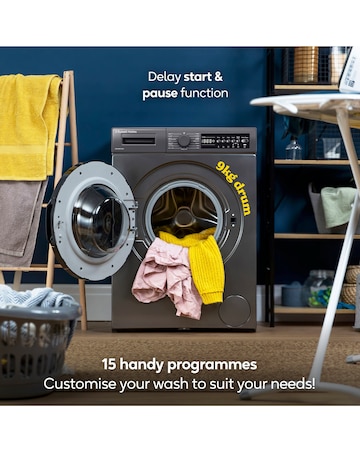 Russell Hobbs 9KG/1400RPM Washing Machine - Anthracite