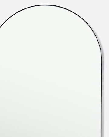 Black Arched Leaner Mirror