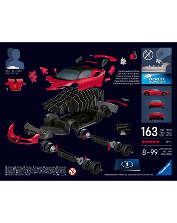 Ravensburger Ferarri Stradale 108 Piece 3D Jigsaw Puzzle