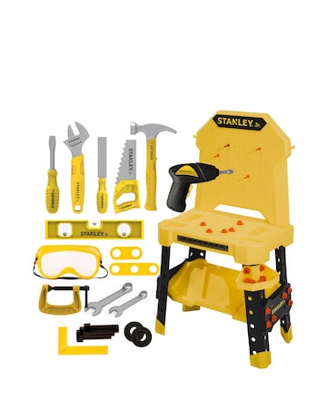 Stanley Jr. Pretend Play Workbench, Drill & Toolset
