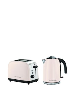Russell Hobbs Classics Kettle &amp; 2 Slice Toaster Bundle Jasmine White