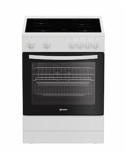 Indesit I6V3KMW/UK 60cm Electric Single Oven with Ceramic Hob - White