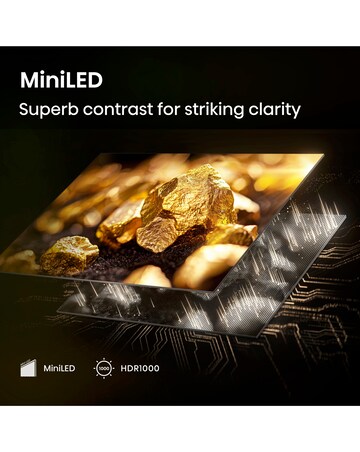 Hisense 55U7QTUK 55in Mini-LED 4K Ultra HD HDR Smart TV