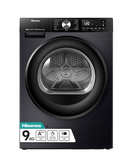 Hisense 3S Series DH3S902BB3 WiFi-enabled 9kg Heat Pump Tumble Dryer - Black