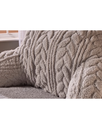 Huggleland Cable Knit Cuddle Cushion