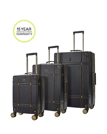 Rock Vintage 3pc Suitcase Set