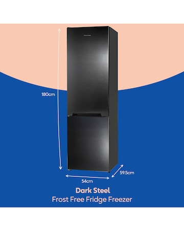 Russell Hobbs RH180FFFF551E1DS 70/30 Frost Free Fridge Freezer - Dark Steel