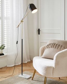 Emery Marble Base Floor Lamp