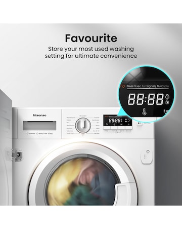 Hisense 3 Series WD3M841BWI Integrated 8/6kg Washer Dryer 1400rpm White