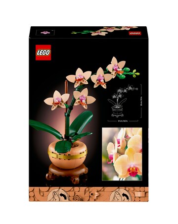 LEGO Botanicals Mini Orchid Plant Gift, Home Decor Building Kit for Adults 10343