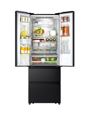 Hisense RF632N4WFE Fridge Freezer - Black E Rated