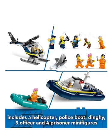 LEGO City Police Prison Island with Helicopter Toy 60419