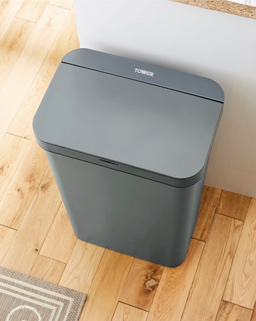 Tower 50L Rectangular Sensor Bin Grey