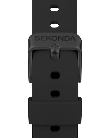 Sekonda Track Smart Watch - Black Plastic Case & Silicone Strap