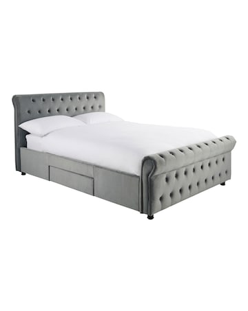 Kingston Velvet Storage Bed Frame