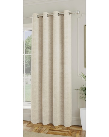 Royal Luxury Boucle Lined Eyelet Curtains