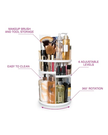 Rio Cosmetic & Brush 360 Degree Storage Carousel