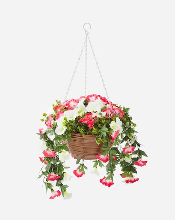 Artificial Summer Bloom Hanging Basket