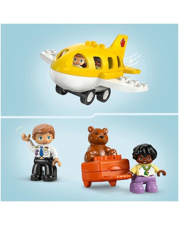LEGO DUPLO Town First Time at the Airport Building Toy for Imaginary Play 10443