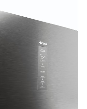 Haier HTW5618ENMG Combi Series 5 180cm Fridge Freezer - Inox