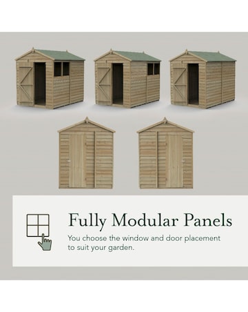 4LIFE Apex Shed 6x8 - Double Door - No Window (Home Delivery)