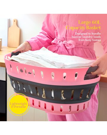 Swan x Lynsey Queen of Clean Collapsible Laundry Basket