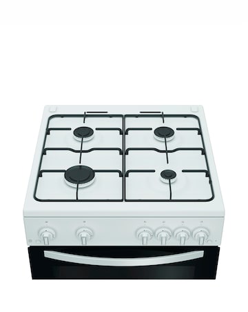 Indesit ITG6GW 60cm Gas Twin Cooker - White