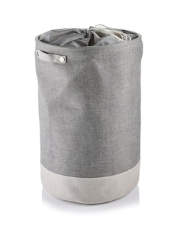 Minky 86L Round Laundry Hamper with Drawstring