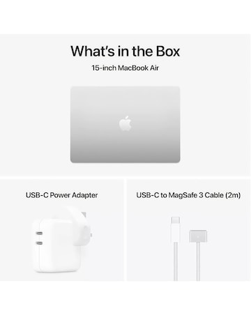 Apple MacBook Air (M4, 2025) 15in 10-Core CPU 10-Core GPU 16GB 256GB - Silver