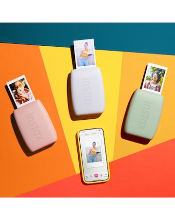 Fujifilm Instax Mini Link 3 Photo Printer with 20 Shot Film Pack - White