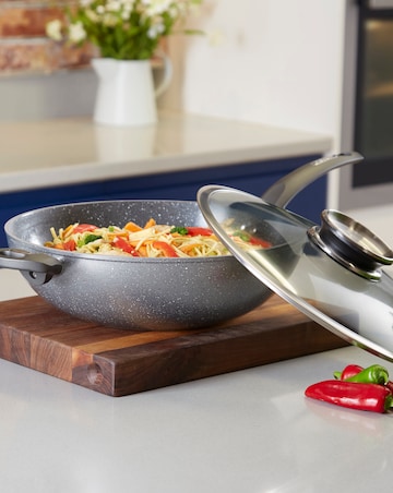 Tower Cerastone 30cm Forged Wok