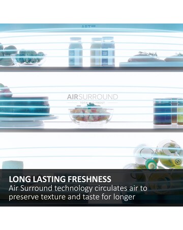 Haier Series 3 HTW3618ENPB Wifi Connect 185cm 60/40 Fridge Freezer - Slate Black