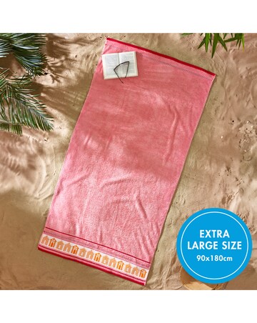 Catherine Lansfield Beach Huts XL Beach Towel