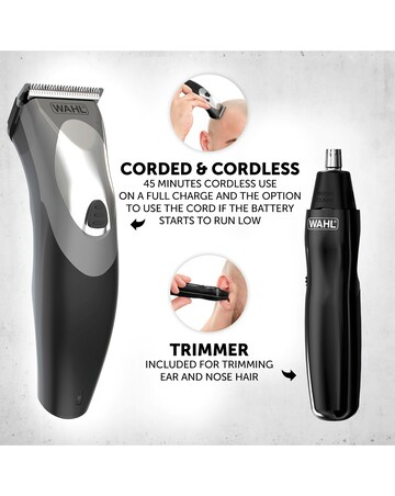 Wahl Clip 'N Rinse Hair Clipper & Trimmer Kit