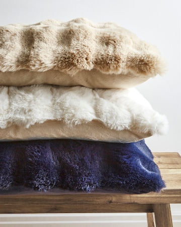 Gray & Osbourn Bubble Faux Fur Cushion
