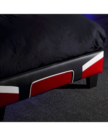 X Rocker Cerberus MKII Gaming Single Bed in a Box - Red