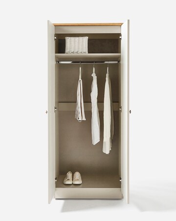 Brooke Ready Assembled 2 Door Wardrobe