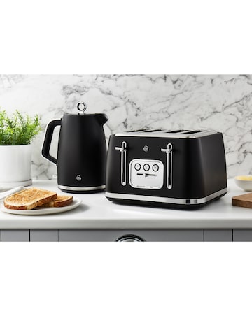 Swan Serenity Black 4 Slice Toaster