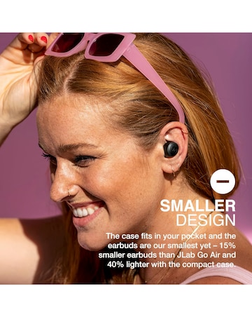 JLAB GO Air Pop True Wireless Earbuds - Black