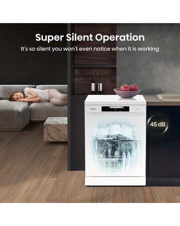 Hisense HS643D60WUK 16 Place Settings Dishwasher with Cutlery Tray - White