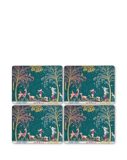 Sara Miller Woodland Tales Set of 4 Placemats