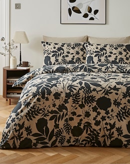 Silhouette Floral Duvet Cover Set