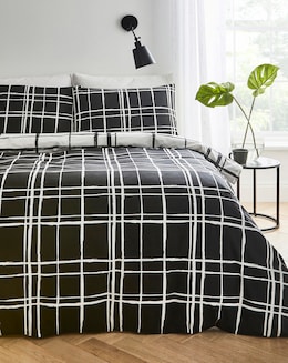 Wilson Black Check Duvet Cover Set