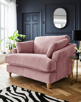 Joanna Hope Tilly Chenille Snuggler Chair